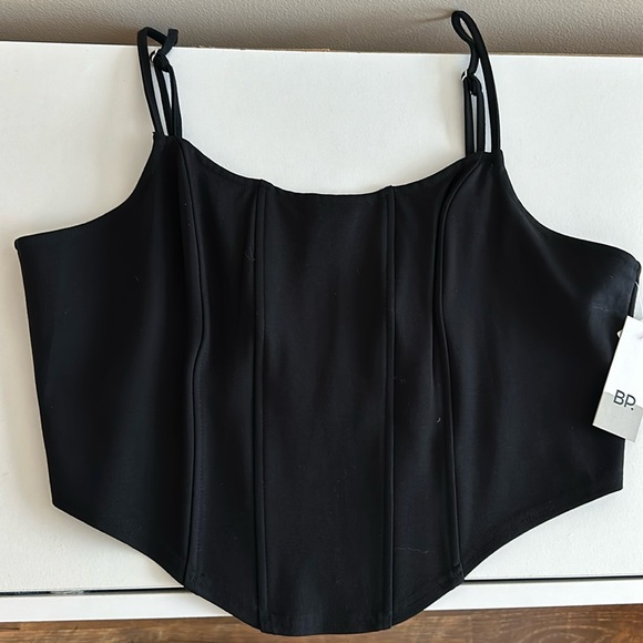 bp Tops - NWT BP. Structured Crop top w/zip up back - Size XL